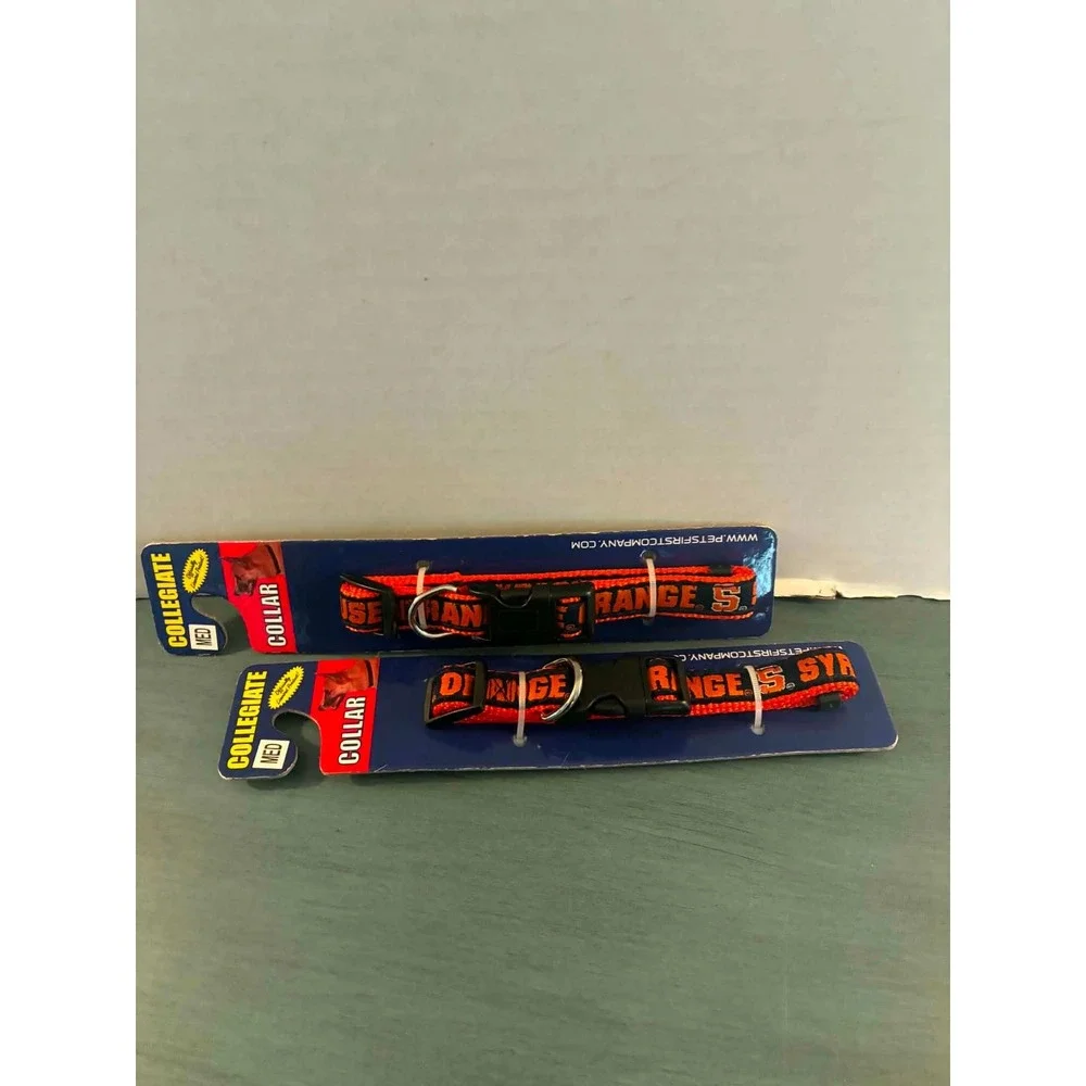 Pets First Syracuse Orange Dog Collar Medium Orange NWT Collegiate NCAA 2 Pack